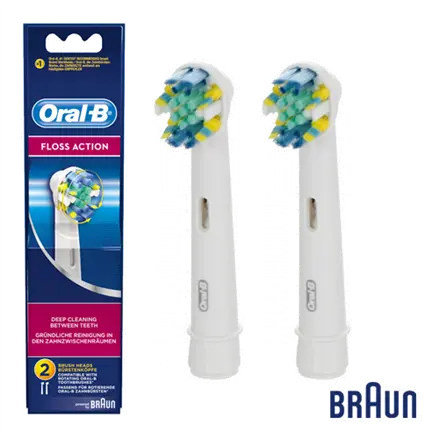 Dantų šepetėlio antgaliai Oral-B Floss Action EB25-2