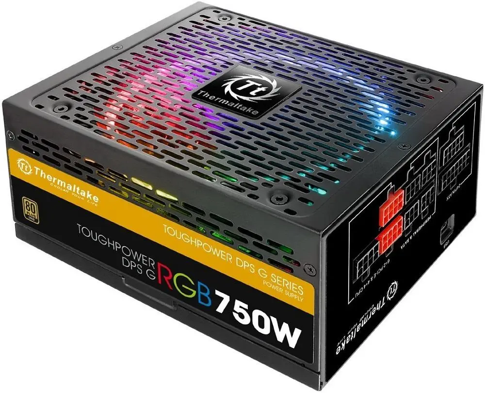 Power Supply|THERMALTAKE|750 Watts|Peak Power 900 Watts|Efficiency 80 PLUS GOLD|PFC Active|MTBF 120000 hours|PS-TPG-0750FPCGEU-R