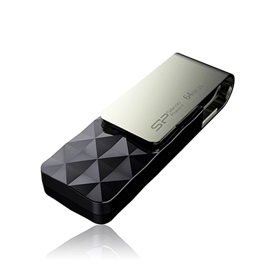 Silicon Power Blaze B30 64 GB, USB 3.0, juodas