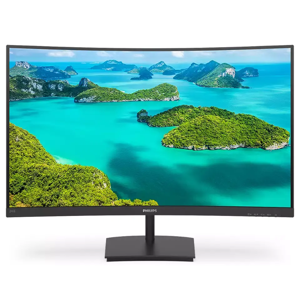 Monitorius Philips 241E1SCA/00 23,6'' FullHD, VA, HDMI, lenktas, garsiakalbiai