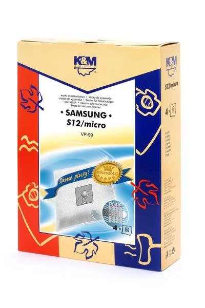 Dulkių siurblio maišeliai K&M SAMSUNG VP54 / VP99 (4 vnt.)