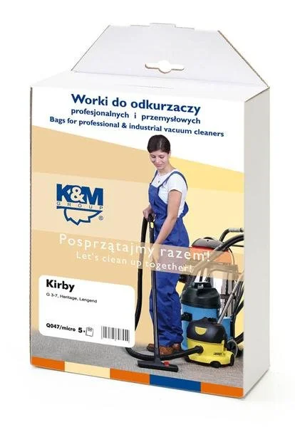 Dulkių siurblio maišeliai K&M KIRBY (5 vnt.)