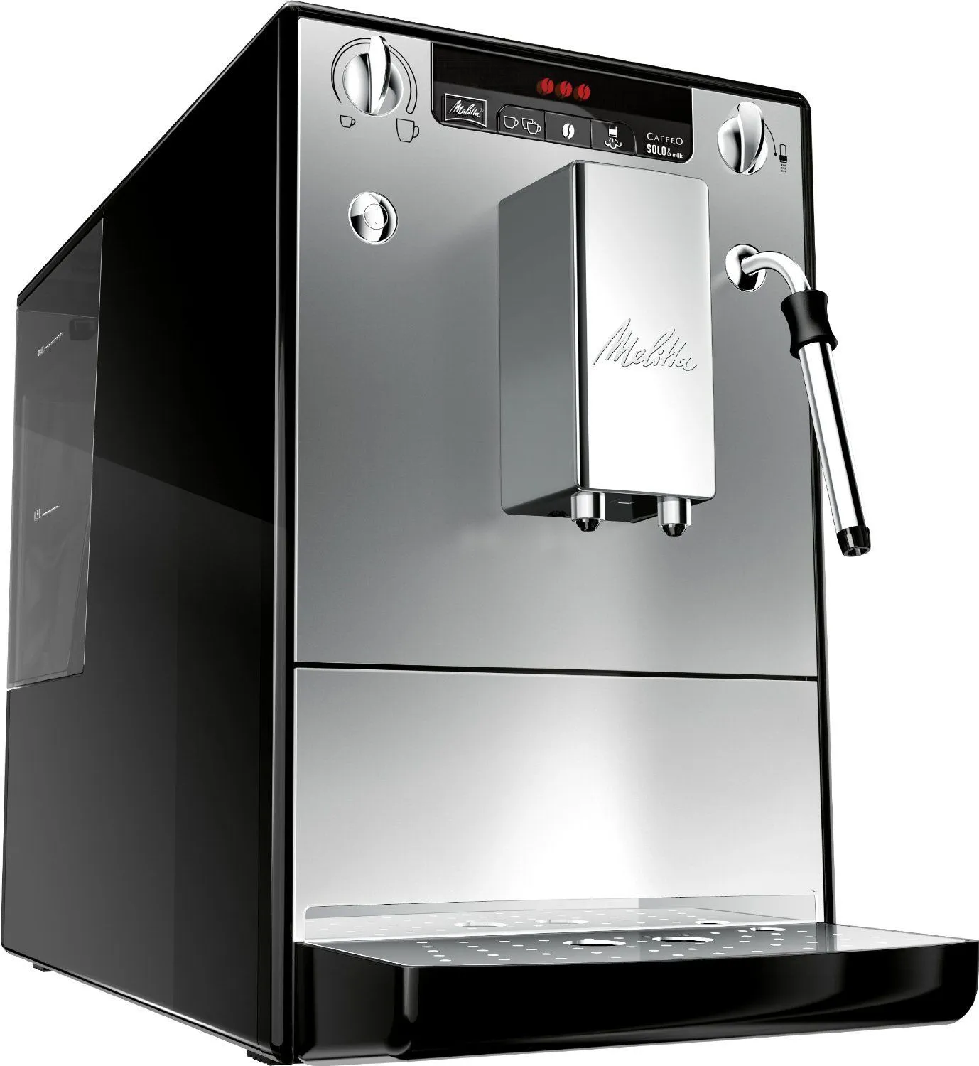 Kavos aparatas Melitta E953-102 Solo&Milk sidabro
