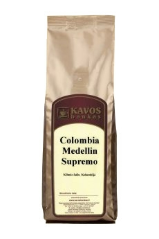 Kava Colombia Medellin Supremo 1kg (Pupelės)