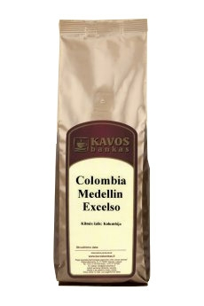 Kava Colombia Medellin Excelso 1kg (Pupelės)