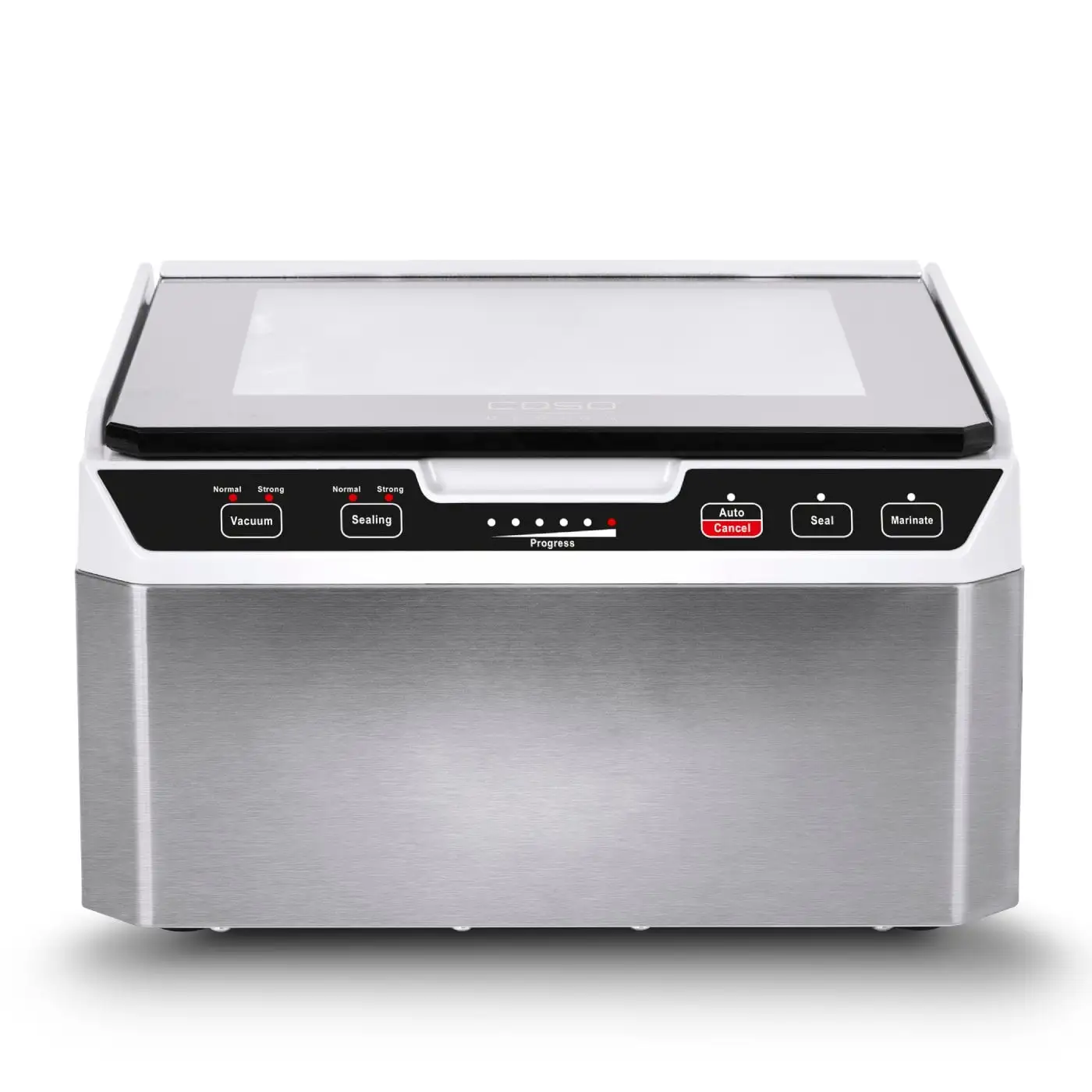 Caso Chamber vacuum system VacuChef 40 Automatic, 280 W, Vacuum-chamber Integrated, Film Box, 20 vacuum bags 25x28 cm; 1 vacuum hose, Stainless steel