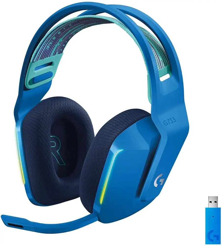 Ausinės Logitech G733 Lightspeed Blue