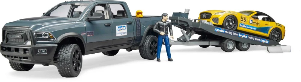 BRUDER automobilis RAM 2500 Power Wagon su priekaba, 2504