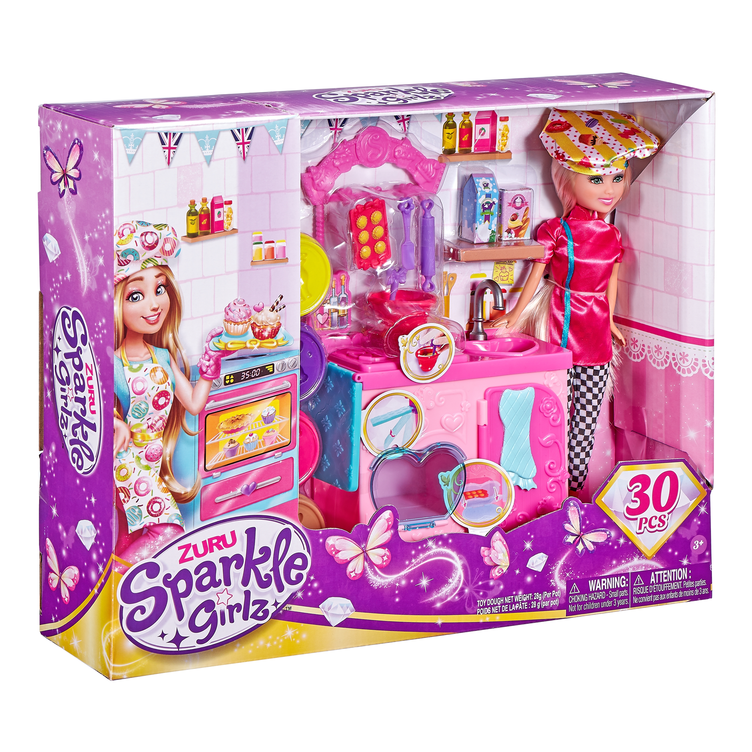 SPARKLE GIRLZ 27cm lėlė su kepimo rinkiniu, 100183