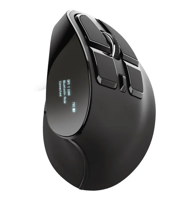 Pelė Trust Voxx Ergonomic Optical Black