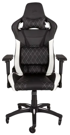 Žaidimų kėdė Corsair T1 RACE 2018, High Back Desk and Office Chair, Juoda/Balta