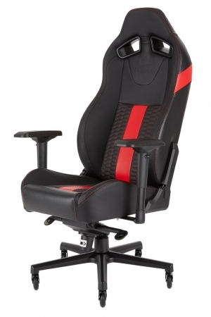 Žaidimų kėdė Corsair T2 ROAD WARRIOR High Back Desk and Office Chair Juoda/Raud.