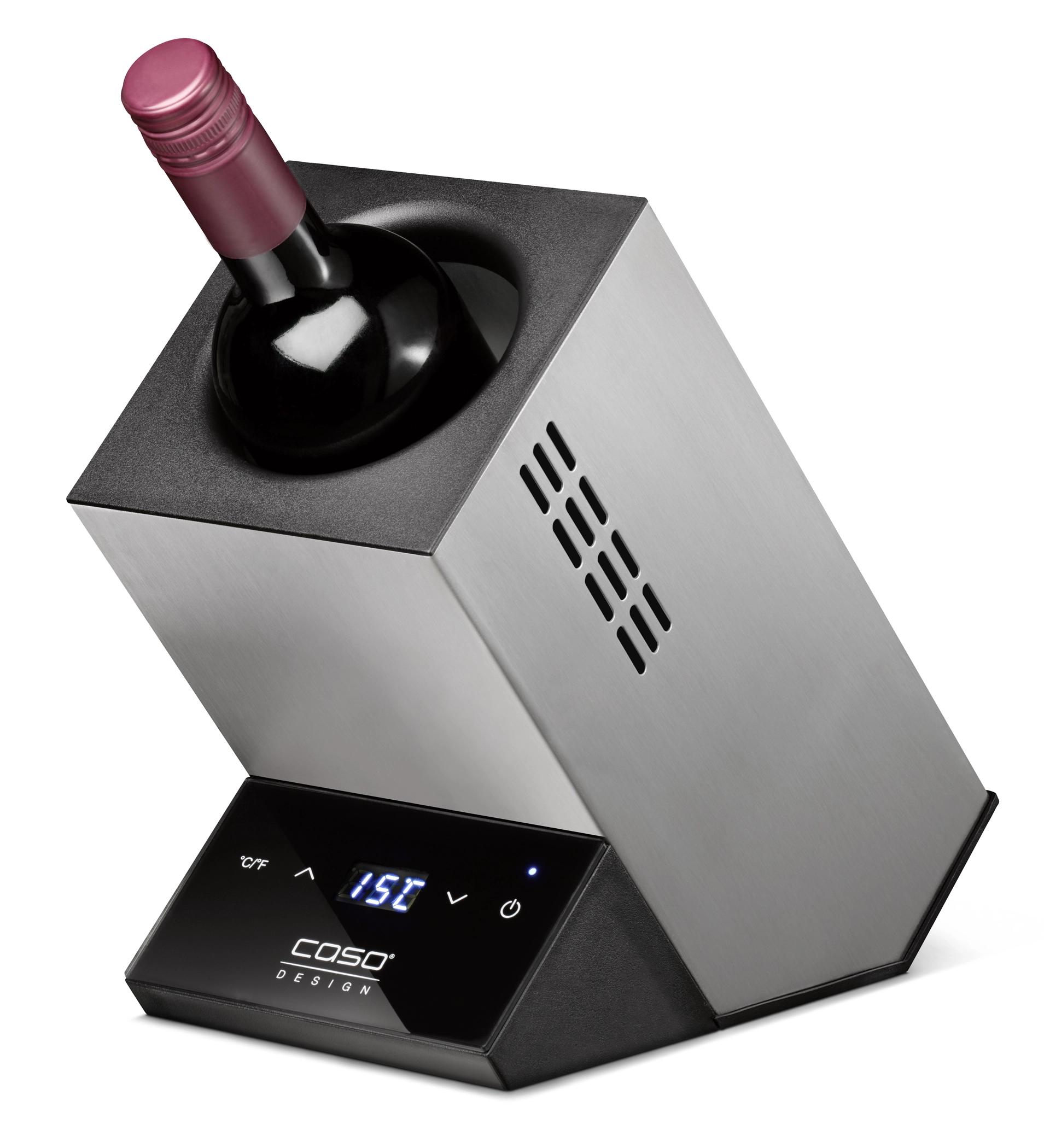 Vyno šaldytuvas Caso WineCase One, nerūdijančio plieno