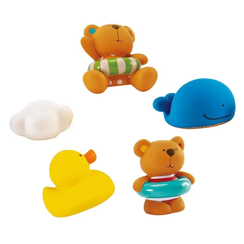 HAPE Vonios žaislų rinkinys Tedis ir draugai, E0201