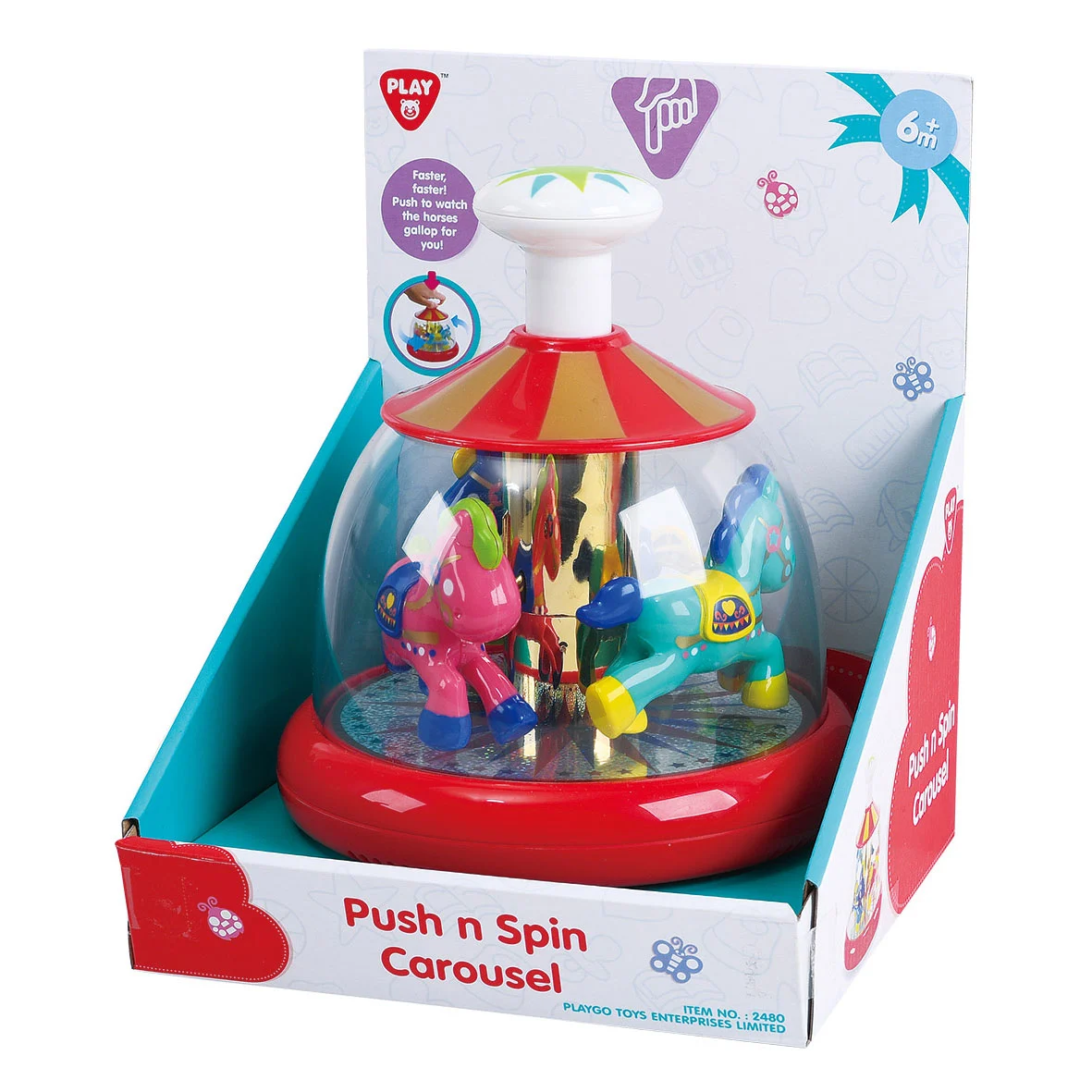 PLAYGO INFANT&TODDLER karuselė Spausk ir suk , 2480/1611