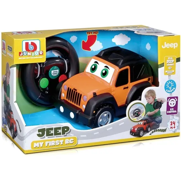 BB JUNIOR valdomas automobilis Jeep My First RC, 16-92002