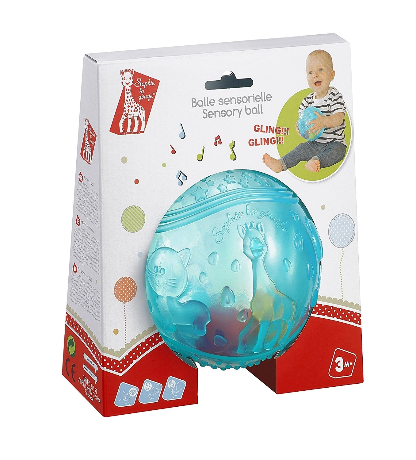Sensorinis kamuolys VULLI Žirafa 3m+ 230790