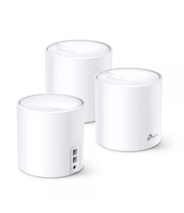 TP-Link AX1800 tinklinio WiFi tinklo rinkinys iš 3 (Deco X20) [WLAN 6 (Wifi 6) su OFDMA ir MU-MIMO technologija]