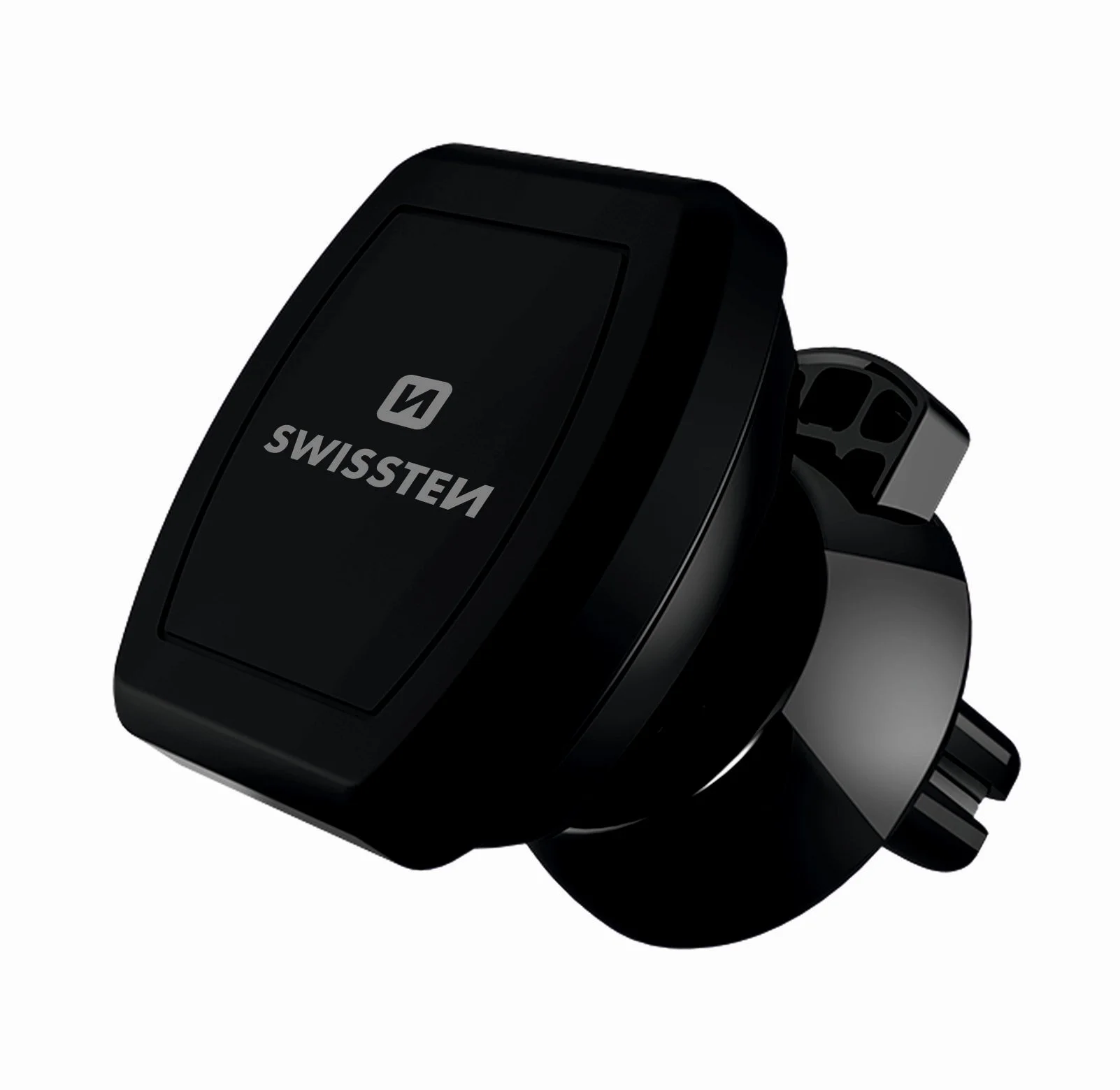 Swissten S-Grip M3 universalus automobilio oro ventiliacijos laikiklis su magnetu prietaisams juoda