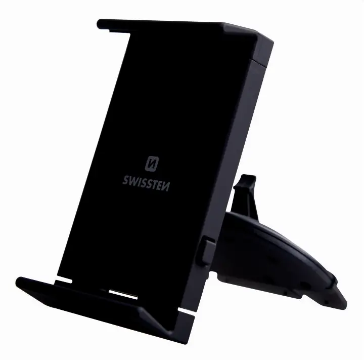 Swissten S-Grip T1-CD1 universalus automobilinis CD / radijo laikiklis planšetiniams kompiuteriams / telefonams / GPS juodas