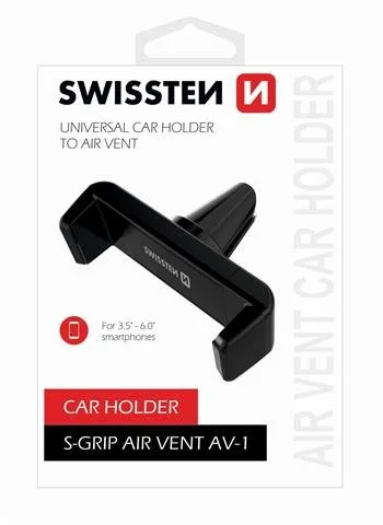 Swissten S-Grip AV-1 Universal Car Air Vent Holder For Devices Black