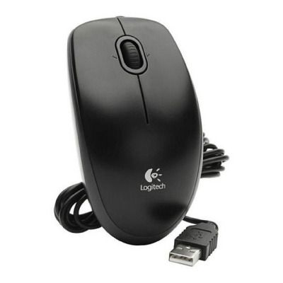 Pelė Logitech B100 Business, Optinė USB pelė, juoda