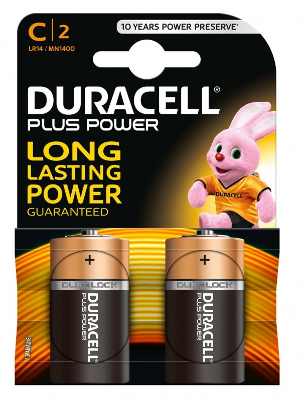 Elementas DURACELL R14 1.5V Plus Power