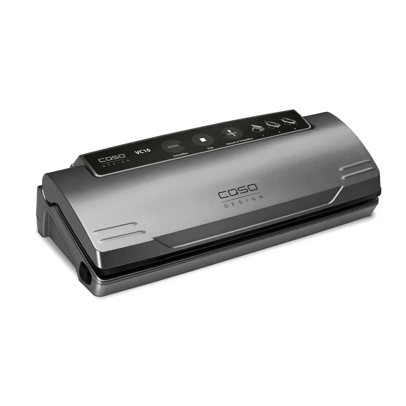 Caso Vakuuminis sandariklis VC 10 PlusEdition Galia 110 W, Temperatūros valdymas, Juoda/sidabrinė