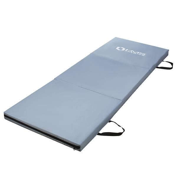 Sulankstomas gimnastikos kilimėlis HMS Premium MGS02 1800x600mm, pilkas