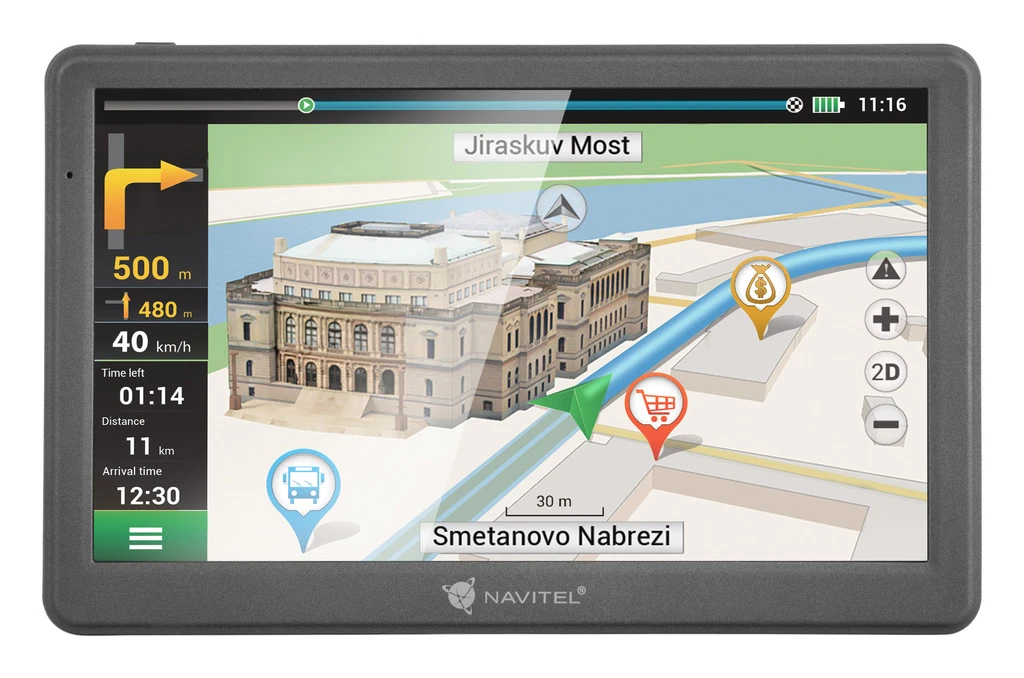 Navitel GPS navigacija MS700 800 х 480 pikselių, GPS (palydovas), žemėlapiai įtraukti