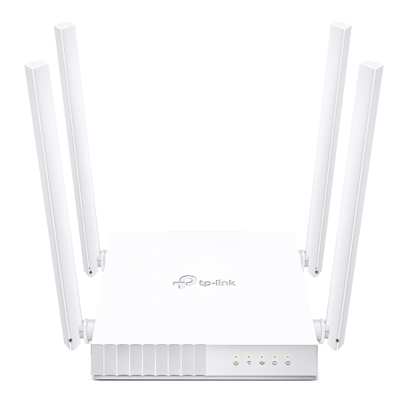 TP-LINK dviejų juostų maršrutizatorius Archer C24 802.11ac, 300+433 Mbit/s, 10/100 Mbit/s, Ethernet LAN (RJ-45) prievadai 4, MU-MiMO Taip, antenos tipas 4xFixed