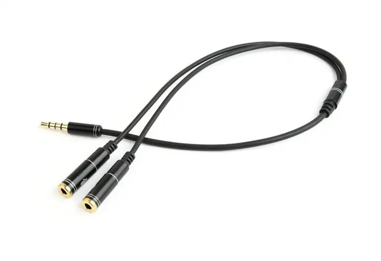 GARSO KABELIS 3,5 mm 4 PIN TO / 3,5 mm S+MIC CCA-417M GEMBIRD