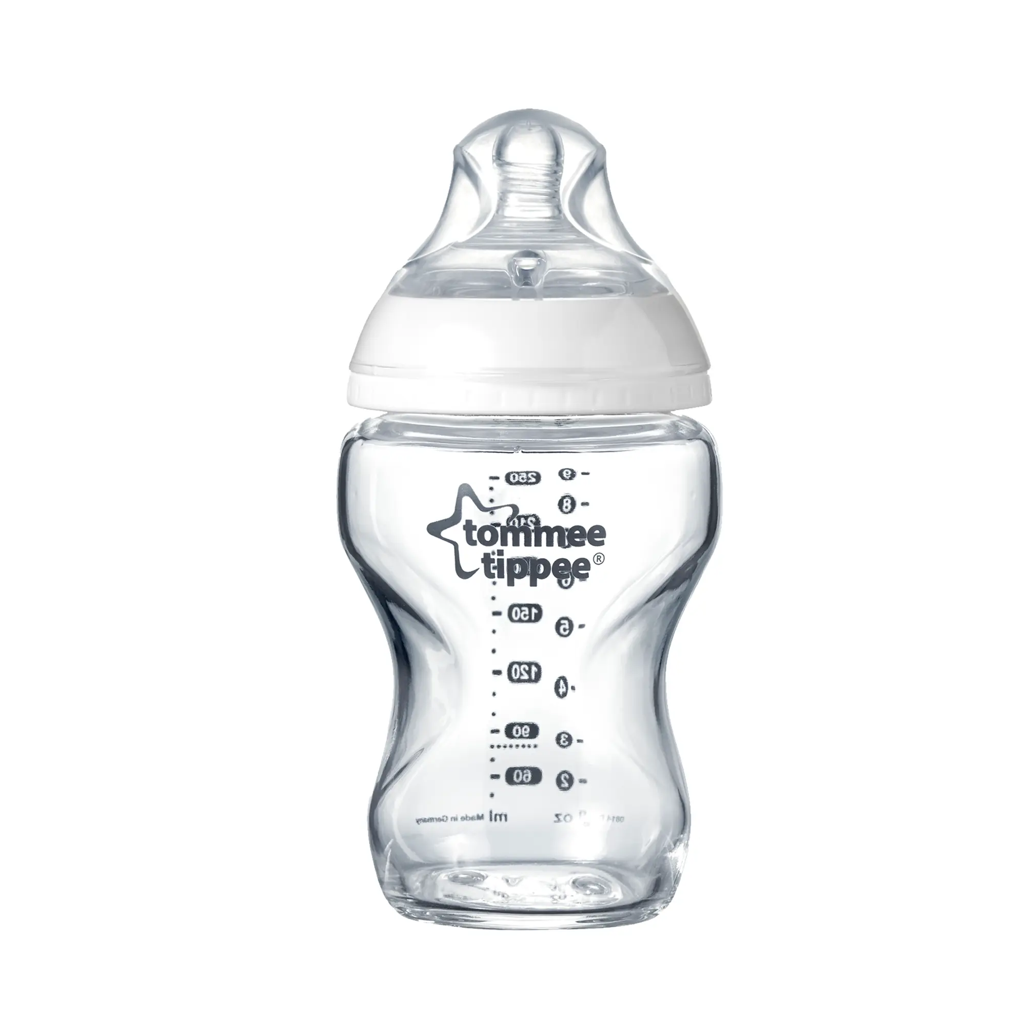 TOMMEE TIPPEE stiklinis buteliukas, 250 ml, 0 mėn+, 42243875