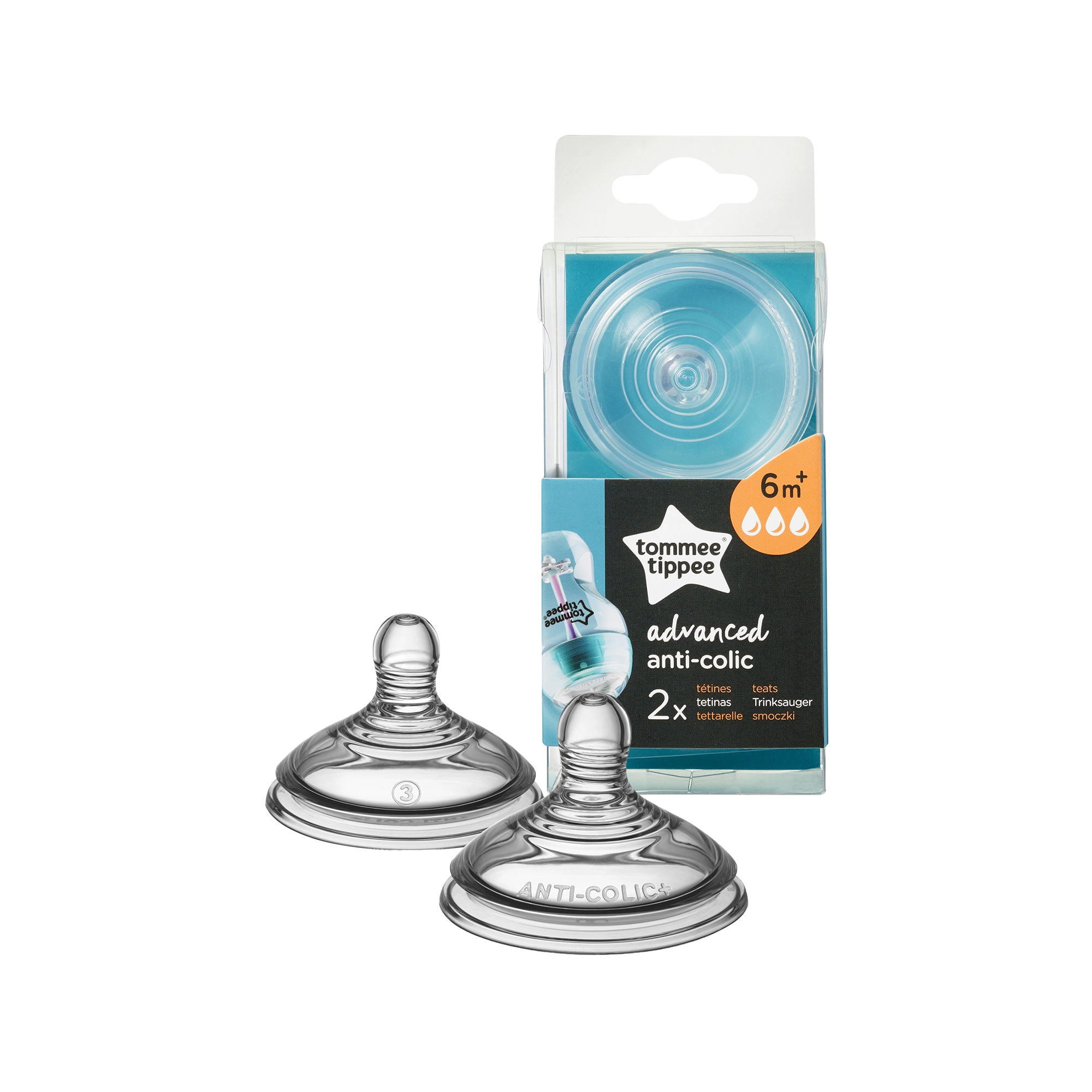 TOMMEE TIPPEE antikolinis žindukas, greitas, 2 vnt., 42122451
