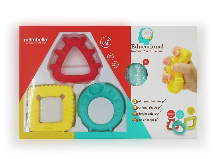 MOMBELLA kramtukas GEOMETRY ANIMALS, 6 mėn+, P8072