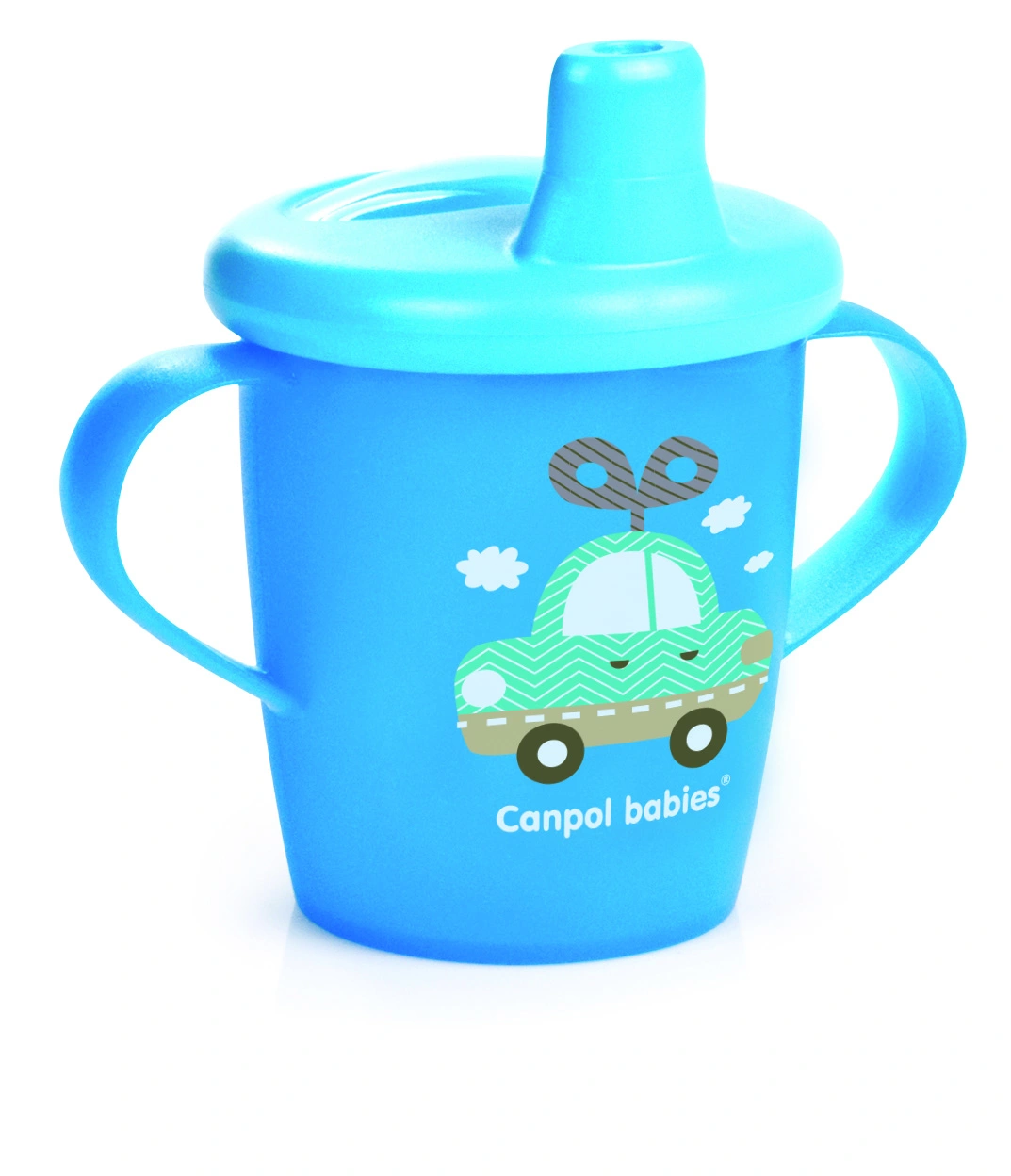 CANPOL BABIES neišsipilantis puodelis, 250 ml, mėlynas, 31/200_blu