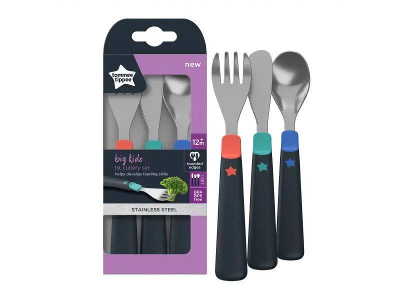 TOMMEE TIPPEE metalinių stalo įrankių rinkinys BIG KIDS, mix, 44718710