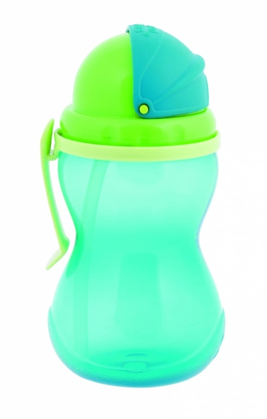 CANPOL BABIES gertuvė su šiaudeliu 370ml 56/113 mėlyna