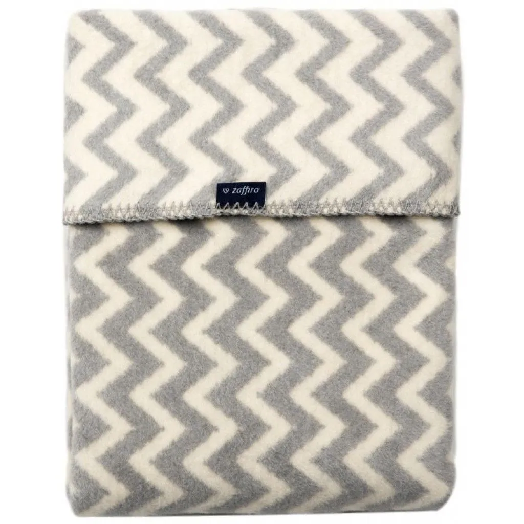 WOMAR pledas Grey&White Zigzag 75x100cm