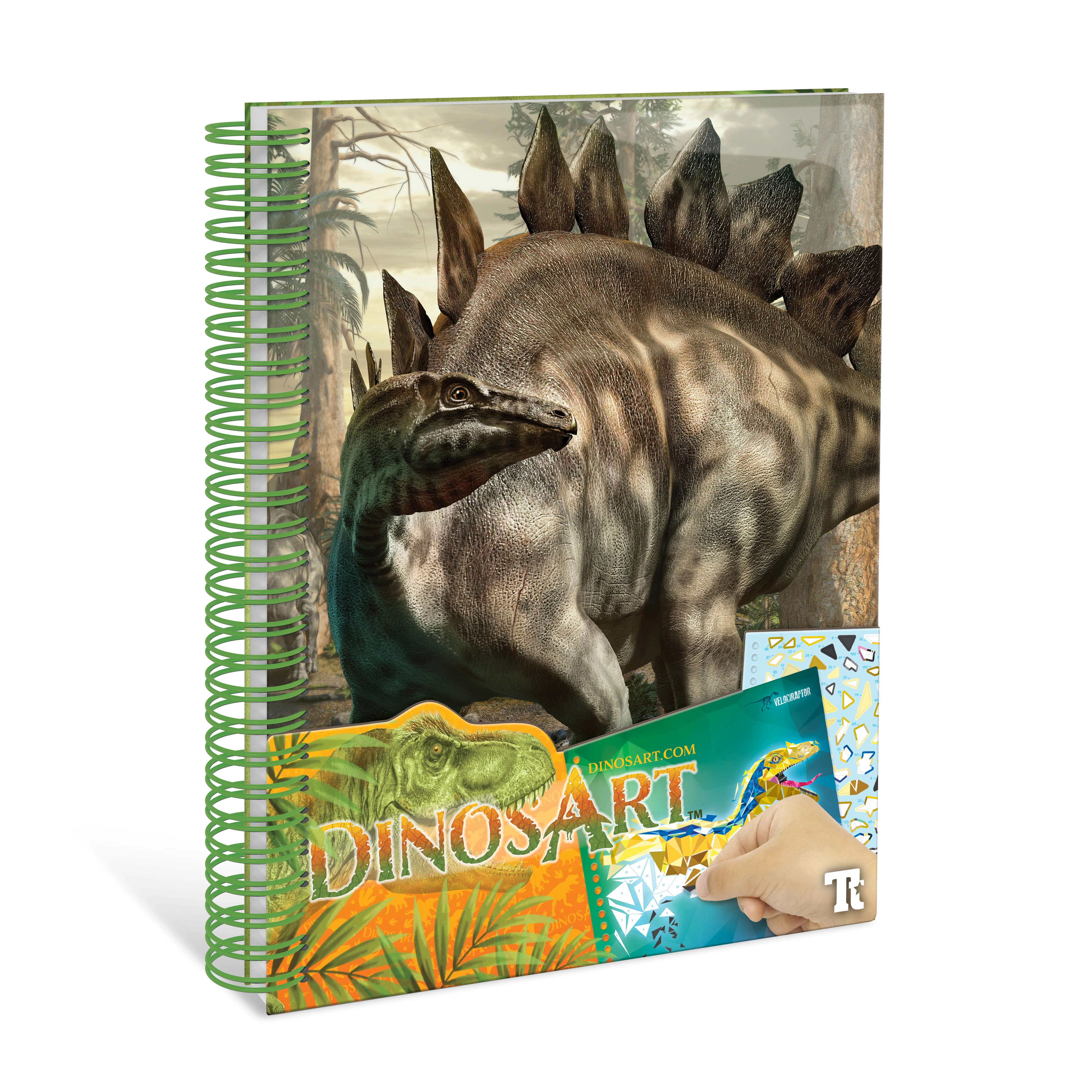 DINOSART kūrybinė knyga Sticker-by-Number, 15202