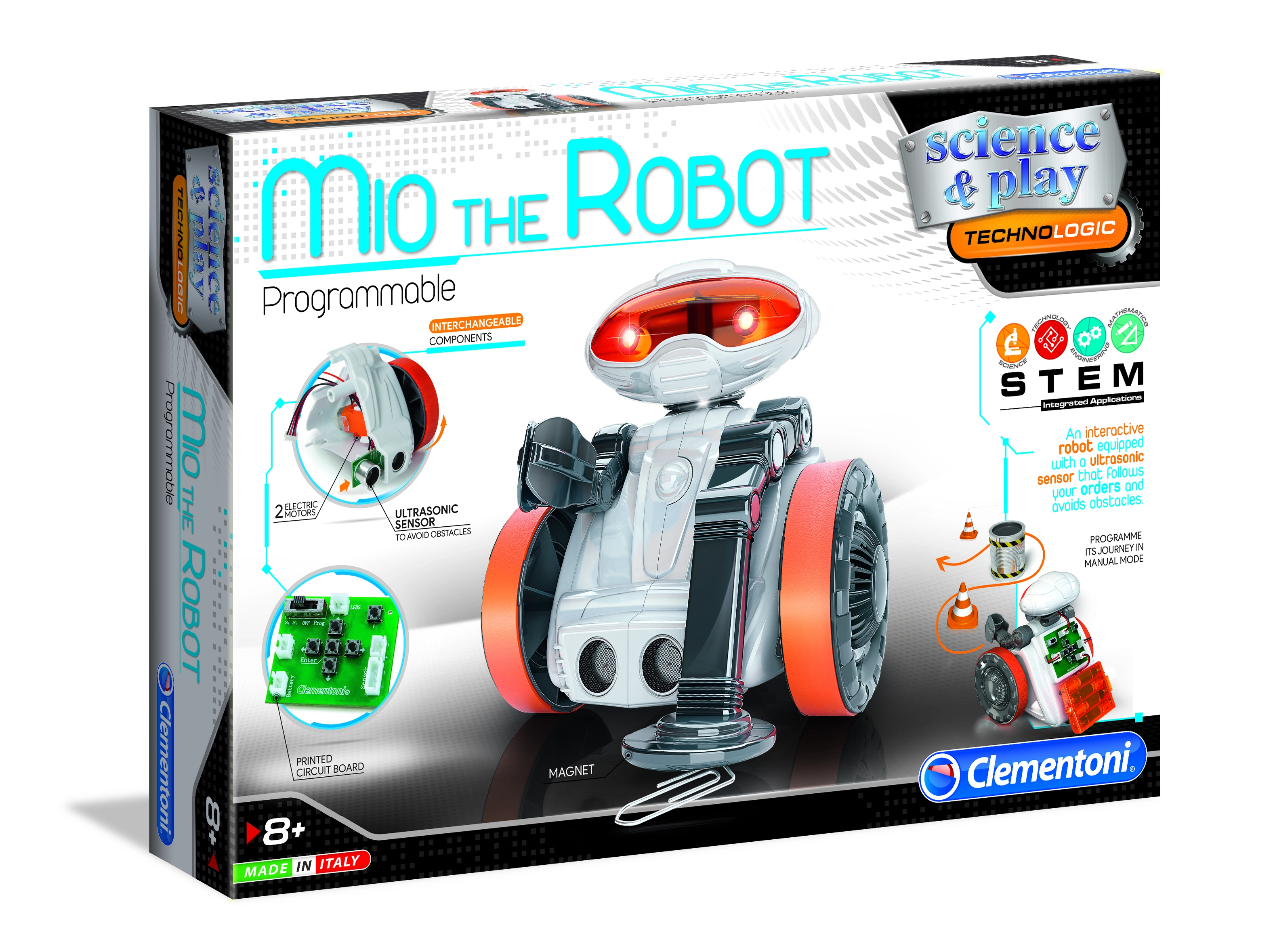 CLEMENTONI robotukas Mio, 75021BL/75053