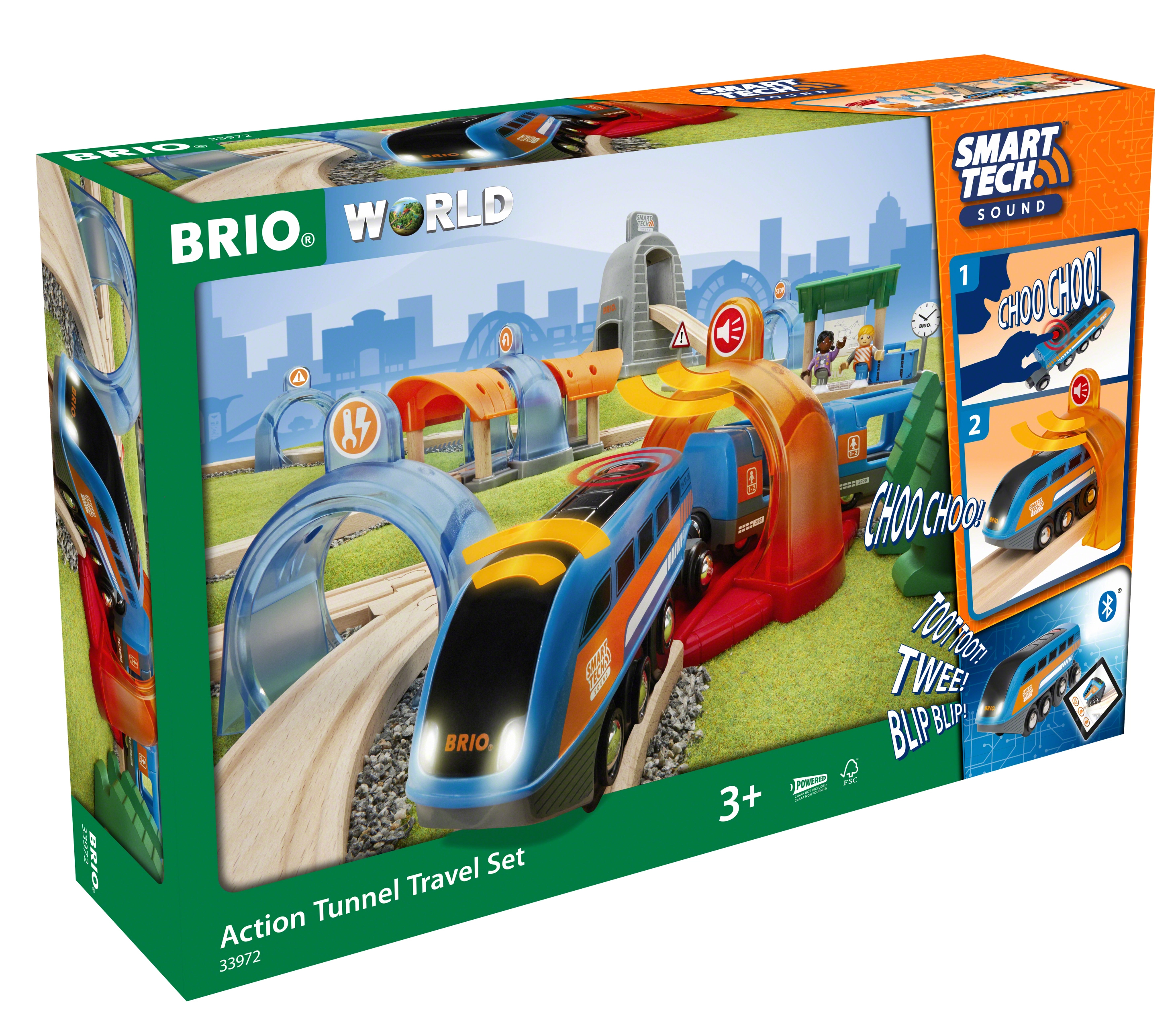BRIO traukinio bėgių rinkinys Smart Tech Deluxe, 33972