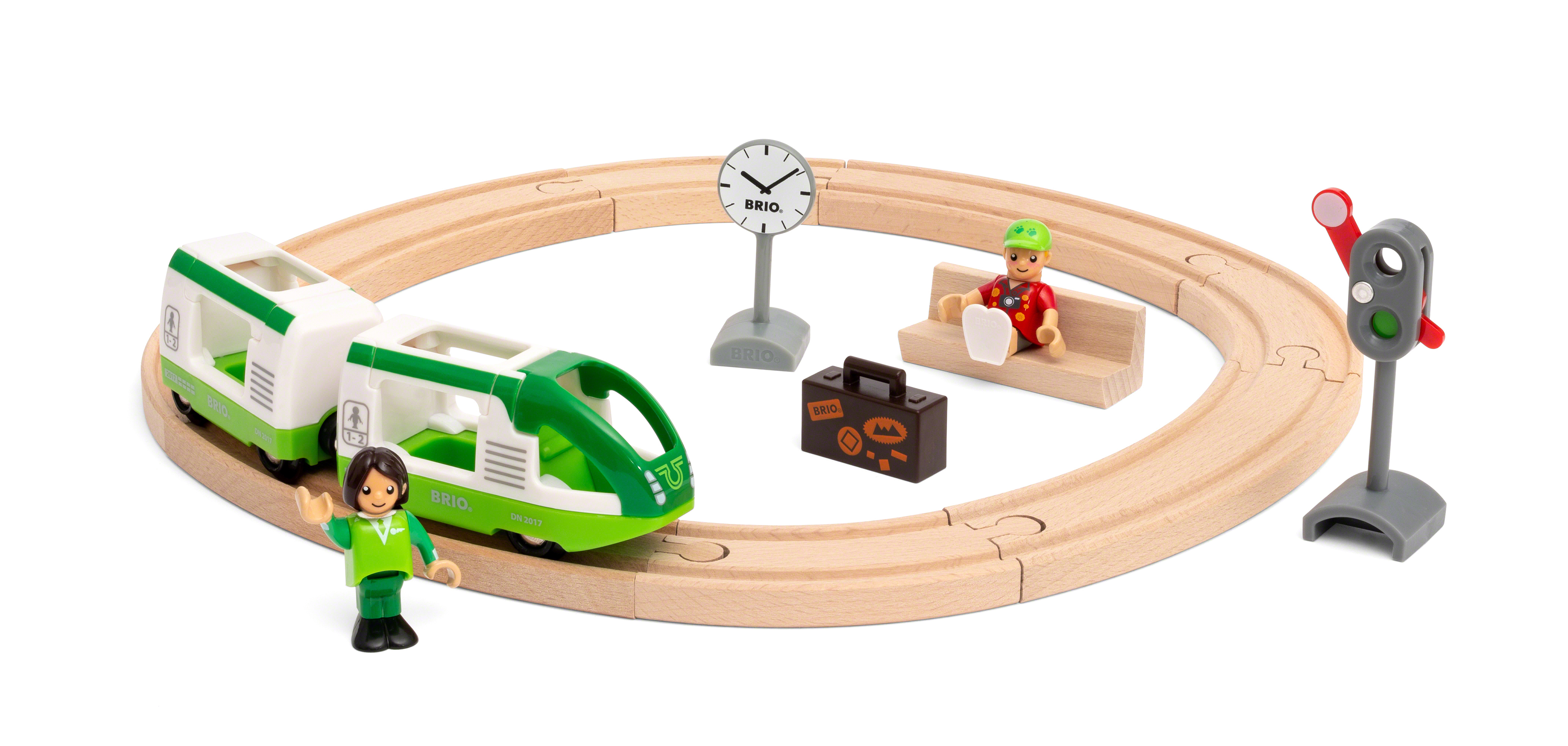 BRIO traukinio rinkinys su bėgiais, 33847