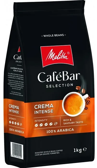 MELITTA CafeBar Crema Intense 1kg. Kavos pupelės