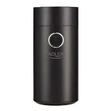 Adler Kavos malūnėlis AD4446bs 150 W, Kavos pupelių talpa 75 g, Dangčio apsauginis jungiklis, Juodas