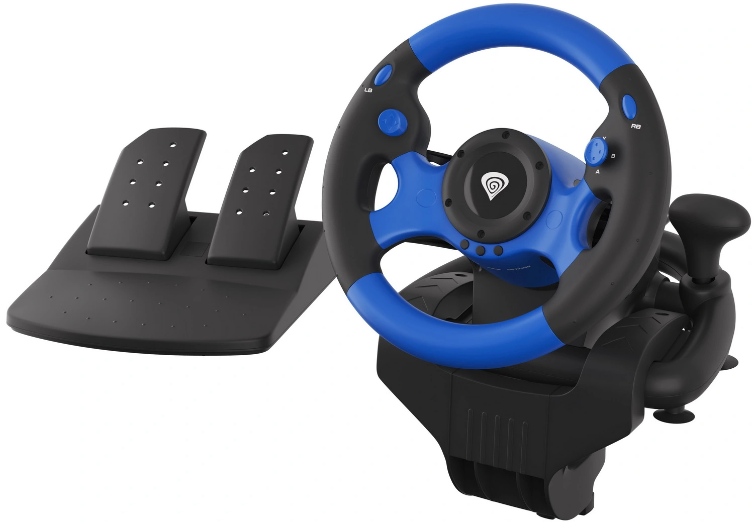 Žaidimų vairas Genesis Seaborg 350, Wired, Blue/Black