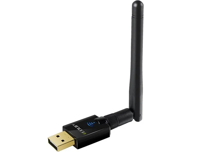 EDUP EP – AC1607 dviejų juostų 600 Mbps USB WiFi adapteris 2,4 GHz / 5,8 GHz / 802,11AC / su išorine antena – juoda