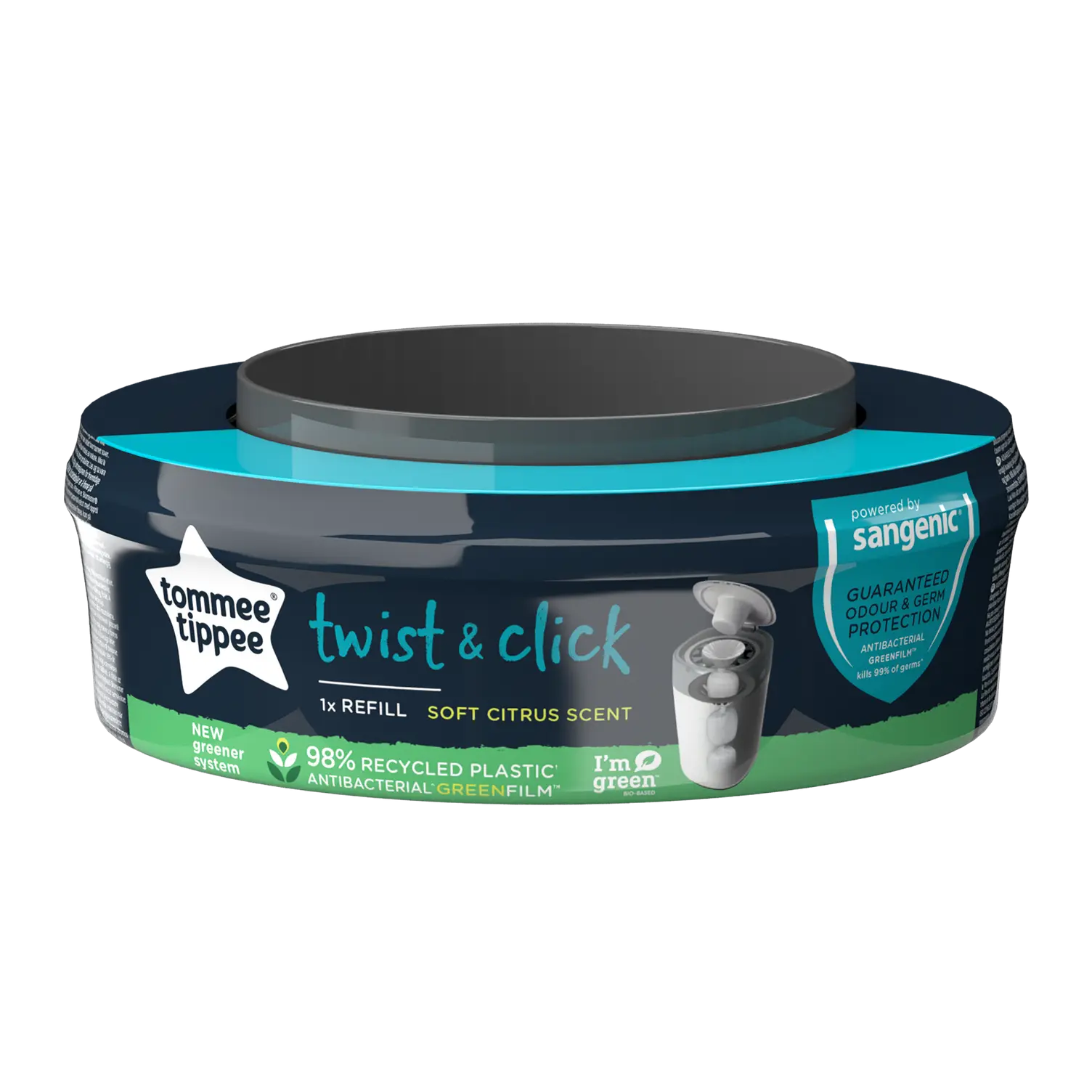 TOMMEE TIPPEE kasetė SANGENIC TWIST REFILL sauskelnių konteineriui, 1 vnt., 85100602