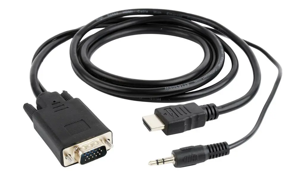 KABELAS HDMI-VGA +3.5MM/3M A-HDMI-VGA-03-10 GEMBIRD