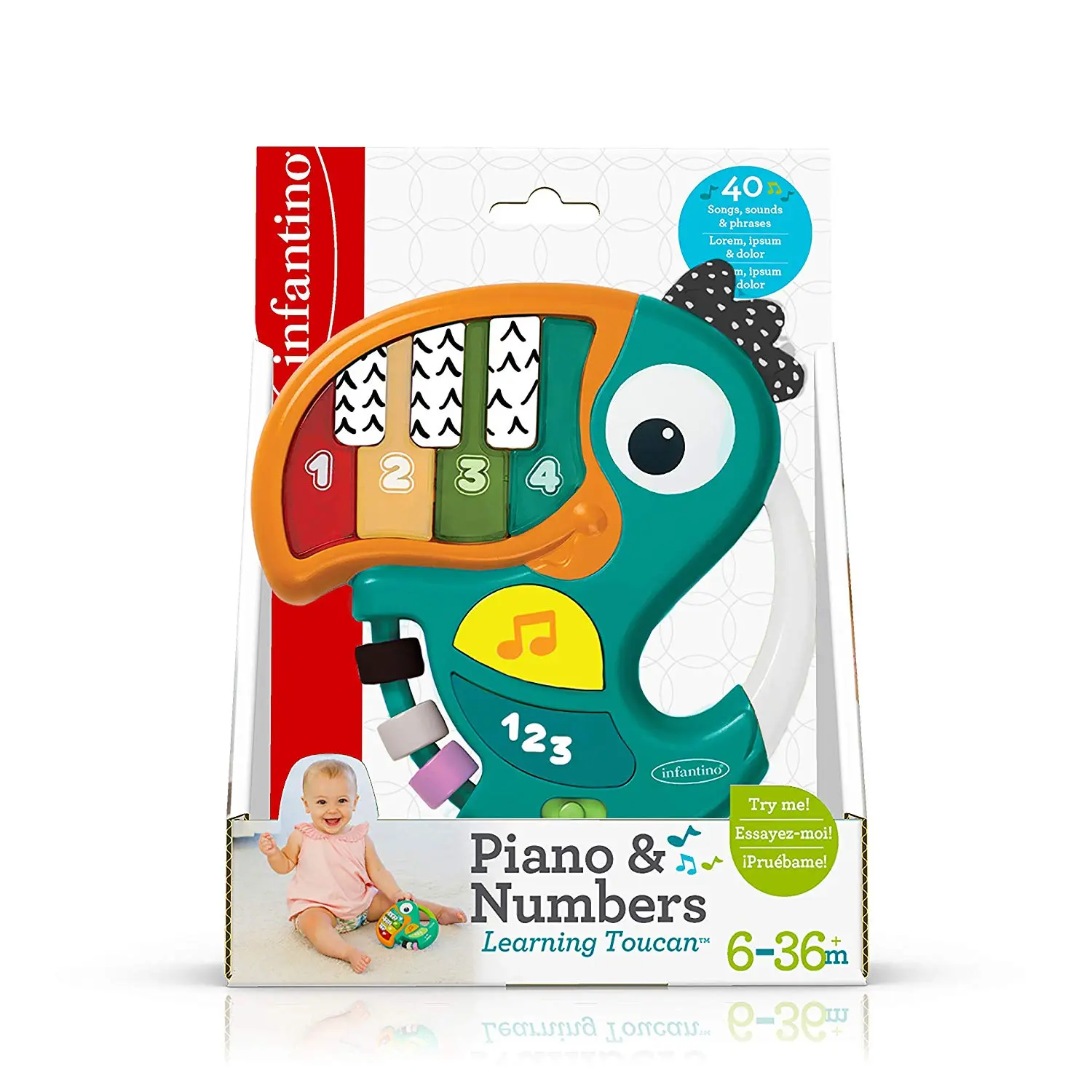 INFANTINO Mokomasis pianinas „Tukanas“ 212011